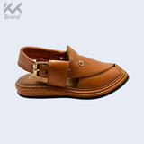 Authentic Brown Leather Peshawari Chappal – KK107