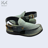 Gray Textured Peshawari Chappal – KK108