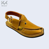 Traditional Tan Leather Peshawari Chappal – KK105
