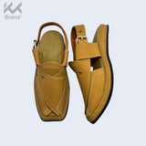 Traditional Tan Leather Peshawari Chappal – KK105