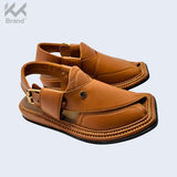 Authentic Brown Leather Peshawari Chappal – KK107