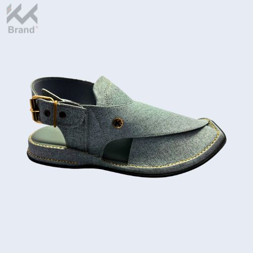 Gray Textured Peshawari Chappal – KK108