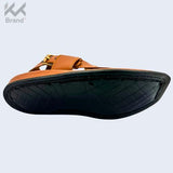 Authentic Brown Leather Peshawari Chappal – KK107